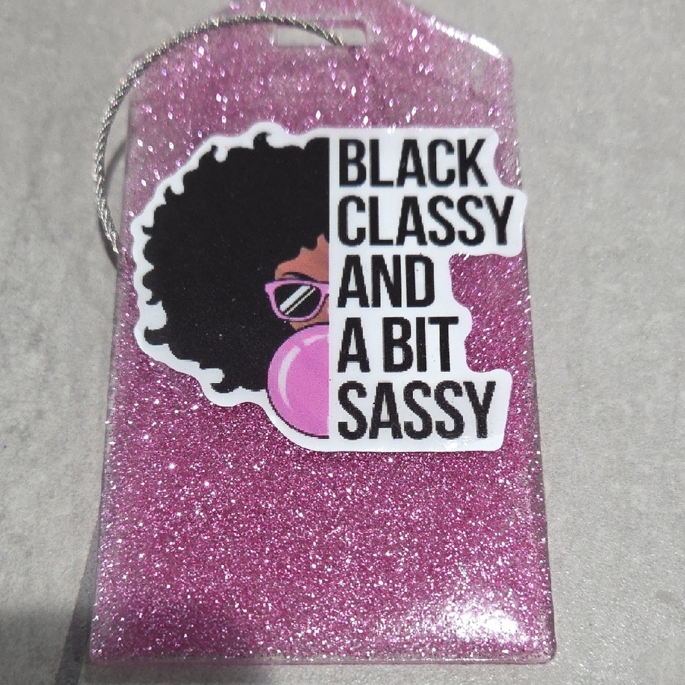 💖🎀🎒🧳Pink Glittery Luggage/Backpack Tag